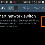 4. check box for smart network switch