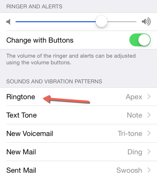 iOS Change Ringtone