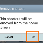 enable easy mode -remove app shortcut confirm
