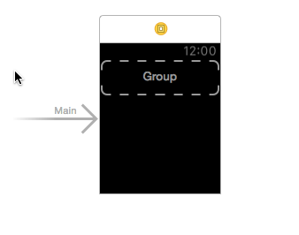 Apple Watch storyboard