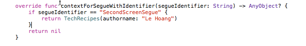 using contextForSegueWithIdentifier