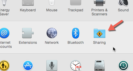 OS X Sharing