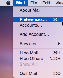 OS X Mail Preferences