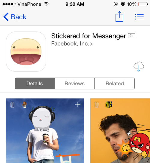 Stickered for Messenger