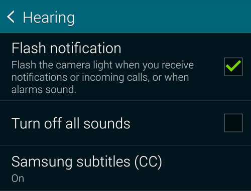 How Do I Activate the Camera Flash for Incoming Calls or Messages on My
