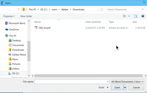 How to Edit PDF Files with Microsoft Word 2013