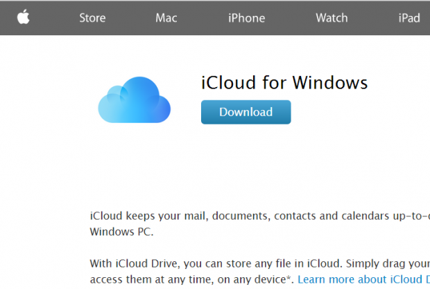 set up icloud for windows