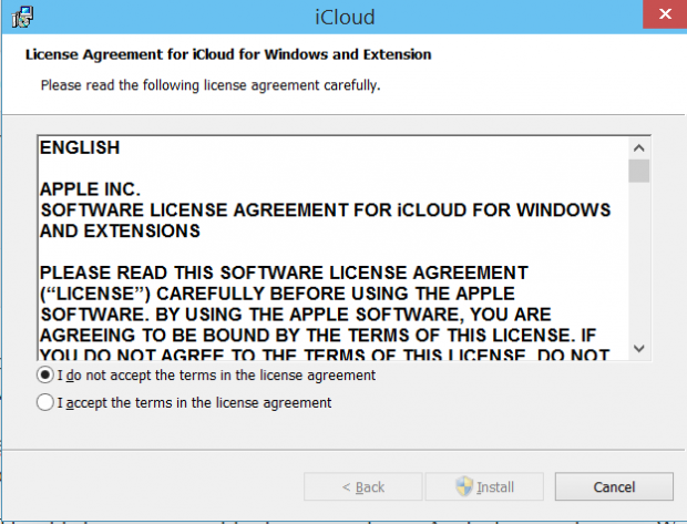 set up icloud for windows