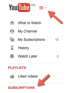 Youtube subscriptions