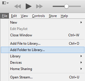 add folders to library
