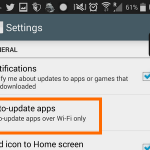 Auto updat Apps on General Settings