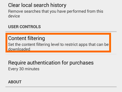 Playstore User Controls