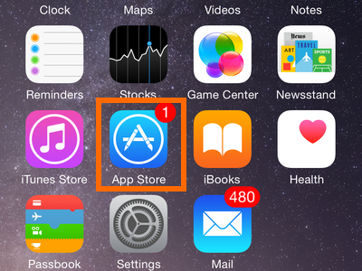 iPhone's App store icon