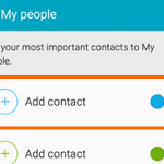 Assign a color to a contact