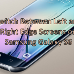 Switch Between Left and Right Edge Screen on Samsung Galaxy S6 Edge