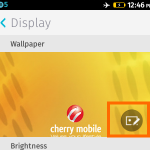 Change Wallpaper icon on Firefox OS