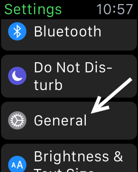 Apple Watch general settings