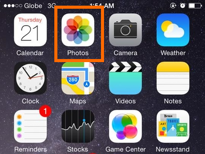 Photos app icon - iPhone 6 iOS8