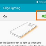 Samsung Galaxy S6 Edge Edge lightion switch Icon