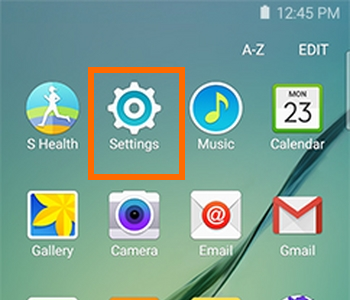 Samsung Galaxy S6 Settings Icon