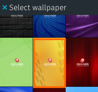 Select wallpaper on Firefox OS