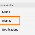 Firefox OS – Display Option
