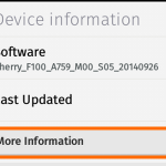 Firefox OS – Settings – Device Information