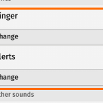 Firefox OS – Settings – Sounds – Ringer and Alert Sounds