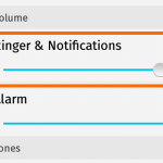 Firefox OS – Settings – Sounds – Ringer and Notifications