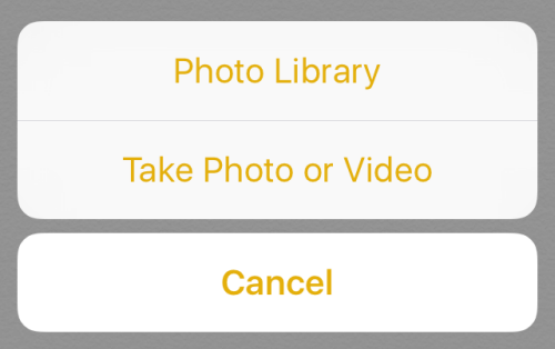 add photo or video in notes iOS
