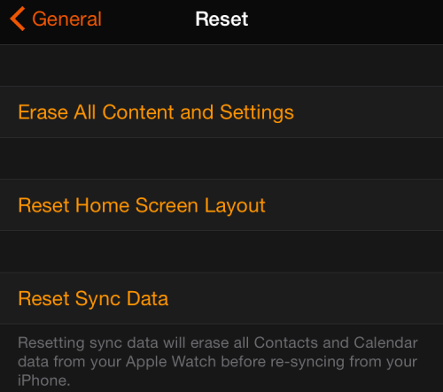 reset Apple Watch