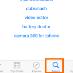 iPhone – App Store – Search Tab