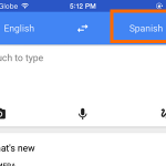 iPhone – Google Translate – Language to Translate to