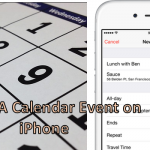 Create a Calendar Event on iPhone