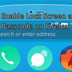 Enable Lock Screen and Passcode Lock