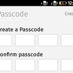 Firefox OS – Settings – Passcode Creation