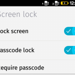 Firefox OS – Settings – Screen Locked