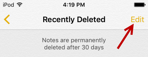 recover deleted notes iPhone