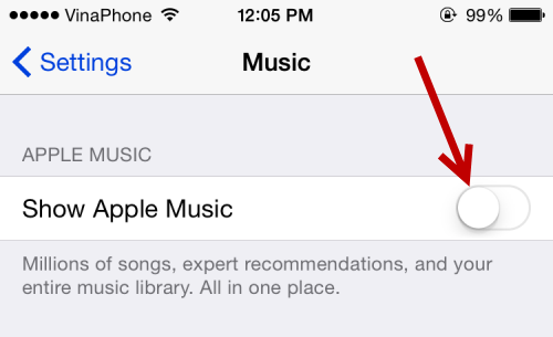 Disable Apple Music