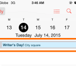 iPhone 6 – Calendar – Events