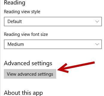 Microsoft Edge Advanced Settings