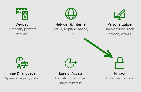 Windows 10 Privacy Settings