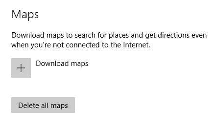 Windows 10 download offline maps
