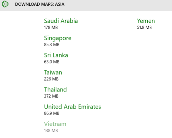 Windows 10 download offline maps