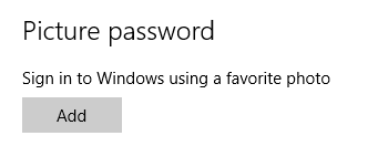 Windows 10 picture password