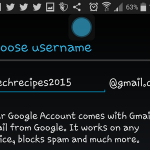 Android – Create Google – Choose Username