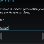 Android – Create Google – Name
