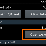Android – Settings – Application Manager – App Info – Clear Cache