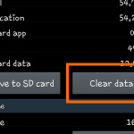 Android – Settings – Application Manager – App Info – Clear Data