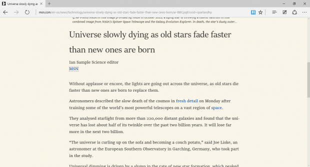 Microsoft Edge: How to Use Reading Mode
